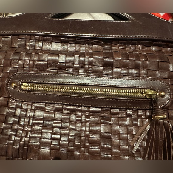 Lauren Merkin Woven Leather Bag - Picture 9 of 11